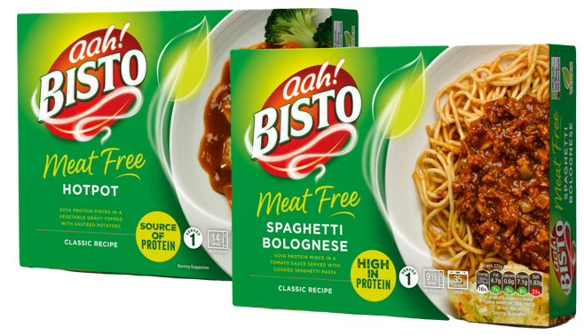 Meat Free Hotpot & Meat Free Spaghetti Bolognese Packets