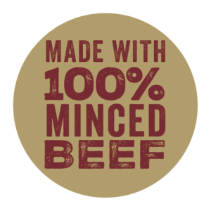 Made With 100% Minced Beef