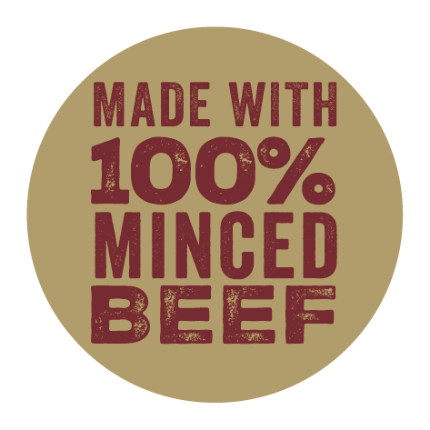 Made With 100% Minced Beef